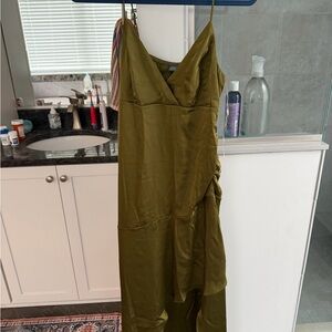 Wild Fable Olive High Low Dress